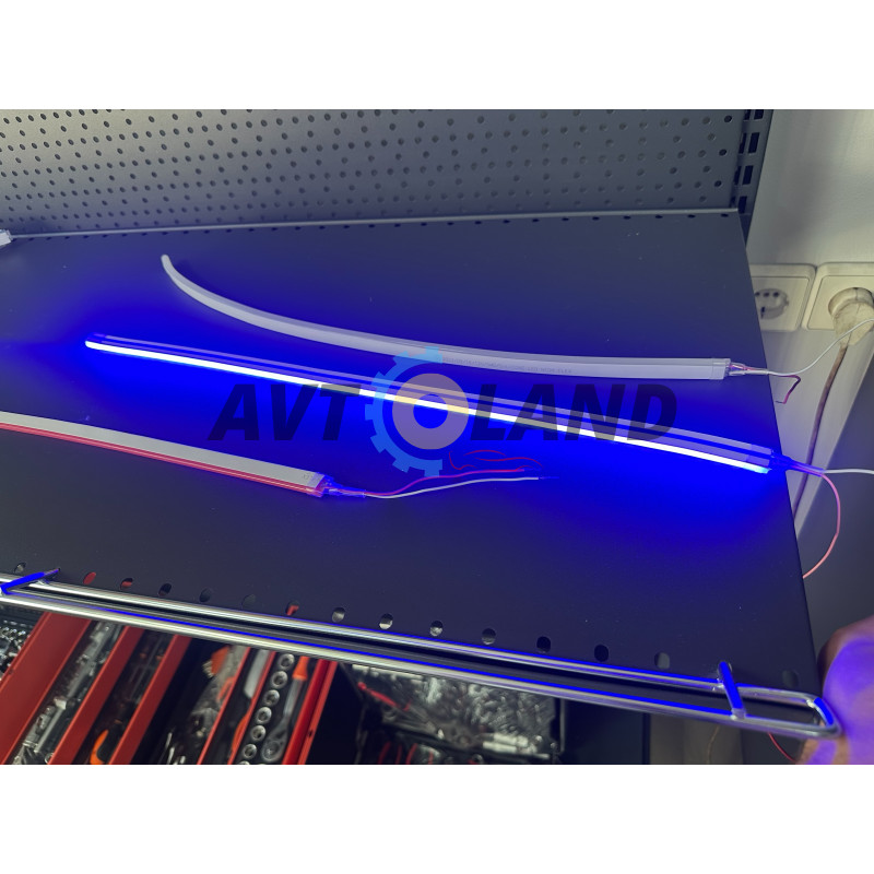 Лента - Силикон LED Neon - 14v 50см синий гибкая (боковое свечение/шир.12мм/выс. 6мм) купить недорого