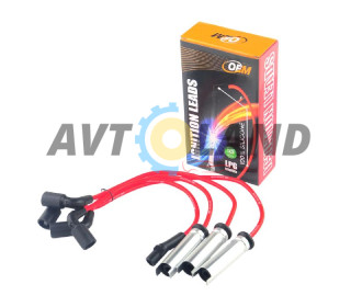 Провод высоковольтный CHEVROLET AVEO, LANOS, NEXIA 1.5 8V SOHC к-т с метал. нак., силикон, OEM