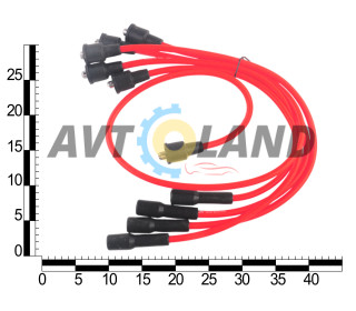 Провід високовольтний ВАЗ 2121 карб. дв. 1.6, Москвич 1.6 дв. ВАЗ 2106, к-т, силікон, OEM