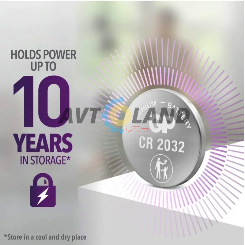 Батарейка CR 2032 GP (3V) 1шт купить в Украине