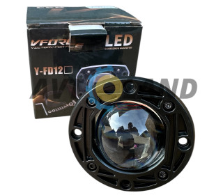 Светодиодная LED-фара 50Вт (Линза) 2 режима белый-желтый свет