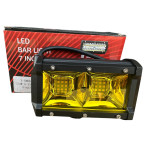 Светодиодная балка (дополнительная фара) 18 LED 54W Жёлтая 13 см купить недорого