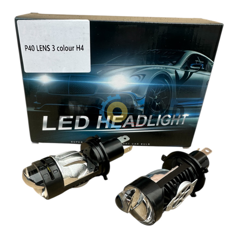Светодиодные мини-линзы Bi-LED Sanvi ML50 H4 1.4″ 6000k 52w 12v купить недорого