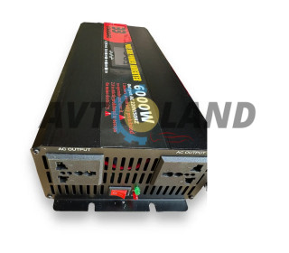 ИНВЕРТОР C ДИСПЛЕЕМ 6000W 12V С СИНУСОМ, 33 STANDART