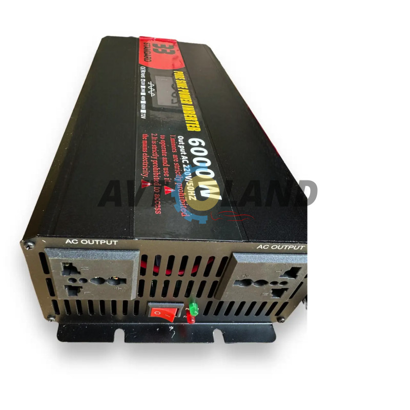 ІНВЕРТОР З ДИСПЛЕЄМ 6000W 12V З СИНУСОМ, 33 STANDART купити дешево