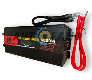 ІНВЕРТОР З ДИСПЛЕЄМ 6000W 12V З СИНУСОМ, 33 STANDART
