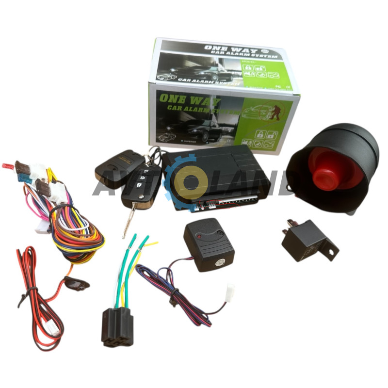 Автомобільна універсальна сигналізація Car Alarm 2 Way KD 3000 APP із сиреною 24V купити дешево