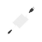 Кабель Hoco X21 Silicone Lightning charging cable Black & White купити дешево