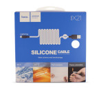 Кабель Hoco X21 Silicone Lightning charging cable Black & White купить в Украине