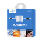Кабель Hoco X21 Silicone Type-c charging cable Black & White купити дешево