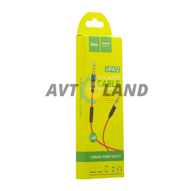 Кабель Hoco UPA12 AUX audio cable ( with mic ) Red купить в Украине