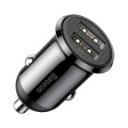 АЗУ Baseus Grain Pro Car Charger (Dual USB 4.8A) Black купить в Украине
