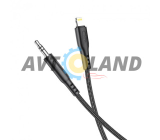 Кабель Hoco UPA18 digital audio conversion cable for Lightning Black