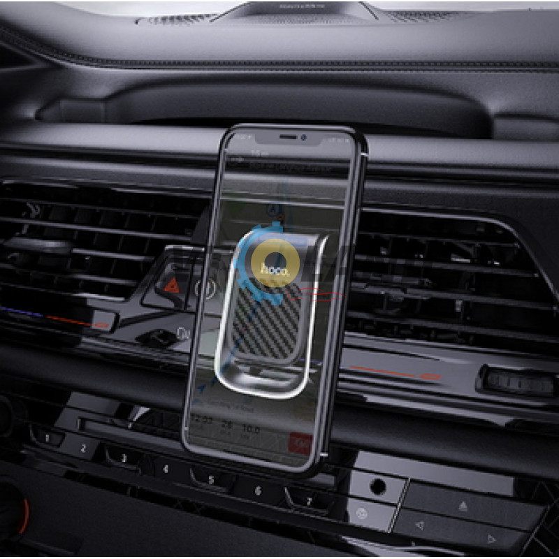 Холдер Hoco CA74 Universe air outlet magnetic car holder Black & Silver купити дешево