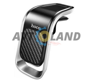 Холдер Hoco CA74 Universe air outlet magnetic car holder Black & Silver