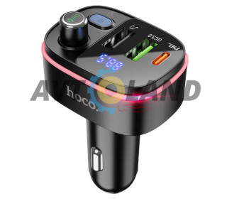 FM-трансмиттер Hoco E62 Fast PD20W+QC3.0 car BT FM transmitter Black