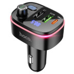 FM - трансмітер Hoco E62 Fast PD20W + QC3.0 car BT FM transmitter Black купити дешево