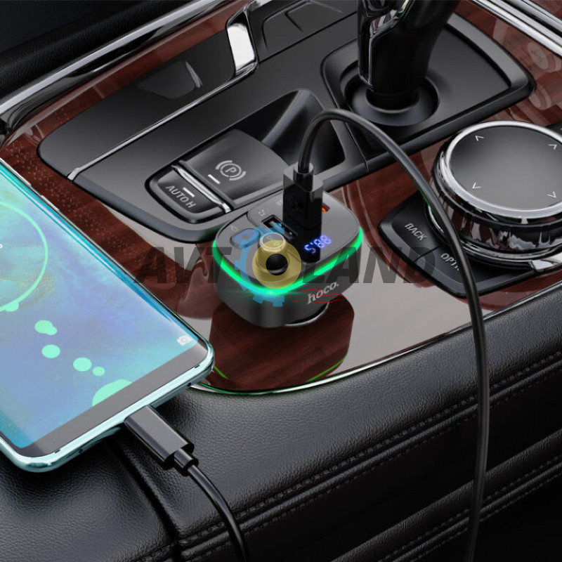 FM-трансмиттер Hoco E62 Fast PD20W+QC3.0 car BT FM transmitter Black купить в Украине