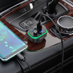 FM - трансмітер Hoco E62 Fast PD20W + QC3.0 car BT FM transmitter Black купити дешево