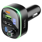 FM - трансмітер Hoco E62 Fast PD20W + QC3.0 car BT FM transmitter Black купити дешево