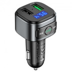 FM-трансмиттер Hoco E67 Fighter QC3.0 car BT FM transmitter Black купить в Украине