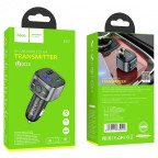 FM-трансмітер Hoco E67 Fighter QC3.0 car BT FM transmitter Black купити дешево