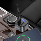 FM-трансмиттер Hoco E67 Fighter QC3.0 car BT FM transmitter Black купить в Украине