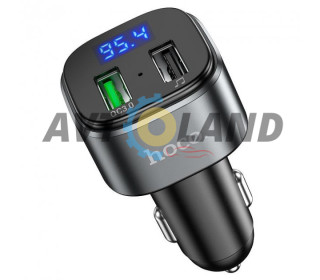 FM-трансмітер Hoco E67 Fighter QC3.0 car BT FM transmitter Black