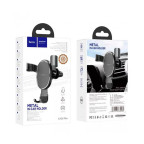Холдер Hoco CA56 Plus Armor metal gravity car holder Black купити дешево