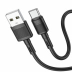 Кабель Hoco X83 Type-C Victory charging data cable Black купити дешево