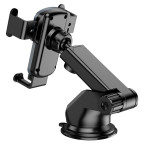 Холдер Hoco CA104 vertical and horizontal telescopic gravity vehicle holder Black Metal Gray купити дешево