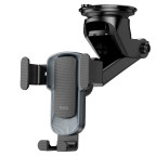 Холдер Hoco CA104 vertical and horizontal telescopic gravity vehicle holder Black Metal Gray купити дешево