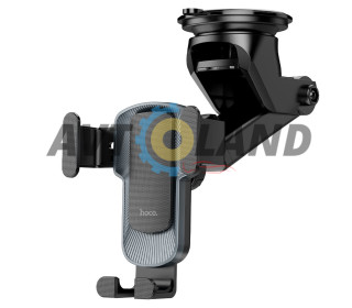 Холдер Hoco CA104 vertical and horizontal telescopic gravity vehicle holder Black Metal Gray