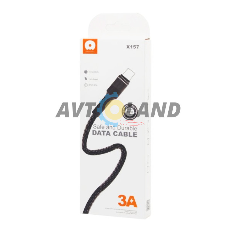 Кабель WUW X157 lightning 3A Black купити дешево