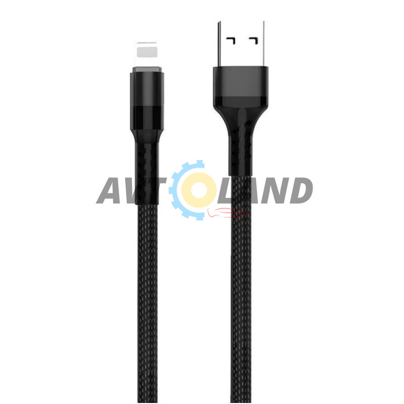 Кабель WUW X157 lightning 3A Black купити дешево