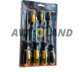 Набір викруток 7 од. Cr-V STRONA