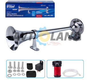 Сигнал пневматический VITOL/CA-1330/1 дудка металл/12B/330мм