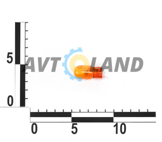 Лампа WY5W 12В 21Вт W3x16d, безцокольная желтая, Tesla