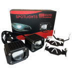 Led додаткова Mini фара/лінза на авто, мотоцикл, мопед, з функцією білого та жовтого кольору купити дешево