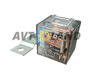 Реле 5 конт. 12В 80А, кронштейн, ВАЗ, ГАЗ