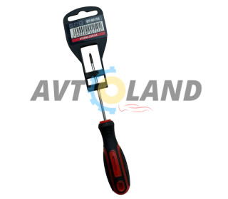 Отвертка крестовая (двухкомпонентная рукоять) PH0 (3.0*75 мм) Cr-V STRONA