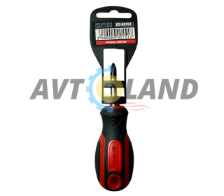 Отвертка крестовая (двухкомпонентная рукоять) PH2 (6.0*38 мм) Cr-V STRONA