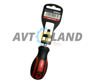 Отвертка шлицевая (двухкомпонентная рукоять) SL1,2 (6.0*38 мм) Cr-V STRONA