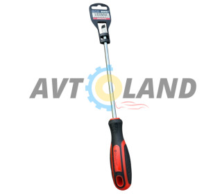 Викрутка шліцьова (двухкомпонентна рукоять) SL1,6 (8.0*200 мм) Cr-V STRONA