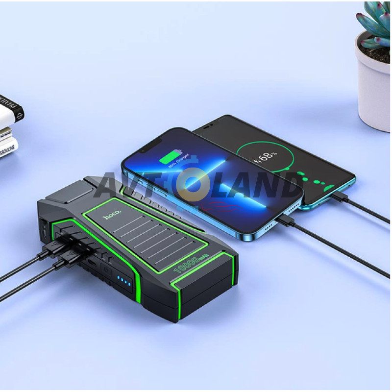 Пусковий зарядний пристрій HOCO QS1 бустер для авто 600A 10000 мАг купити дешево