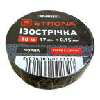 Ізолента 10м х 17мм х 0,15мм чорна STRONA купити дешево