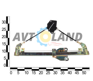 Склопідйомник ВАЗ 2109-099 перед. лев. тросового типу під електропривод, ASR