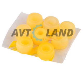 Втулка амортизатора заднего ВАЗ 2101-07, 2121 (к-т 8 шт.) с насечкой, полиуретан, ОЕМ 