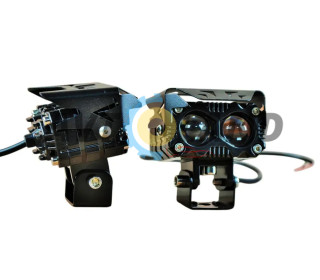 ДОПОЛНИТЕЛЬНАЯ СВЕТОДИОДНАЯ LED ФАРА80ВТ ДВА РЕЖИМА СВЕТА (ДАЛЬНИЙ-БЕЛЫЙ) (БЛИЖНИЙ-ЖЕЛТЫЙ) ЛИНЗОВАНА