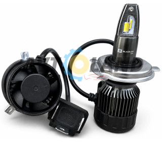 LED лампы для основного света авто NIGHTDOG H4 55Вт 12-24В 6000K,, комплект 2 шт